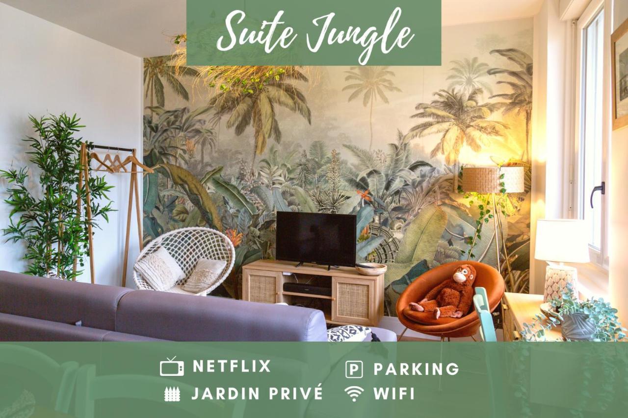 Suite Jungle - Jardin, Netflix Et Parking - Le Manoir Aux Pommes Orbec 外观 照片
